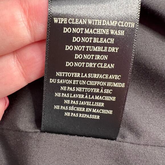 Blank NYC Small 100% Suede Leather Moto Jacket Gray Zip Pockets Asymmetrical - Picture 12 of 16